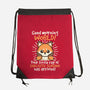 Fox Sarcastic Sunshine-None-Drawstring-Bag-NemiMakeit