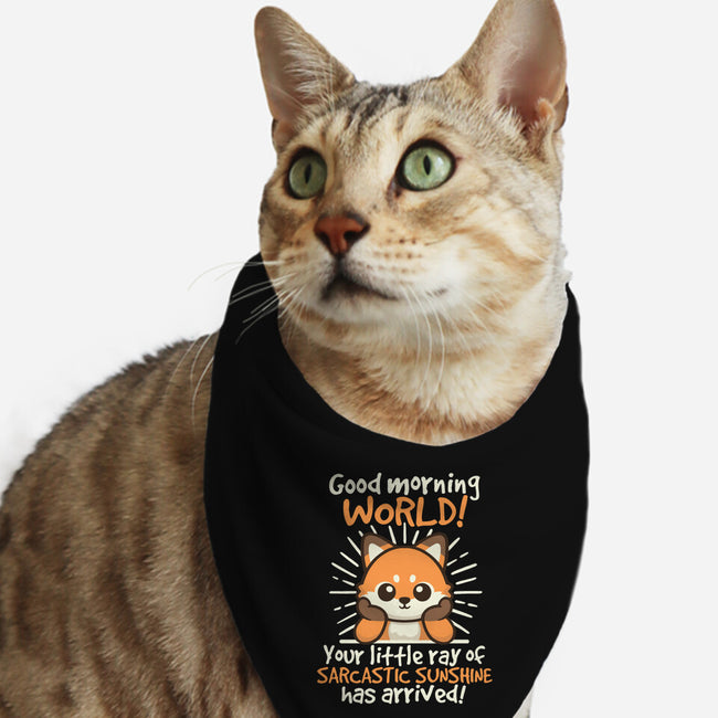 Fox Sarcastic Sunshine-Cat-Bandana-Pet Collar-NemiMakeit