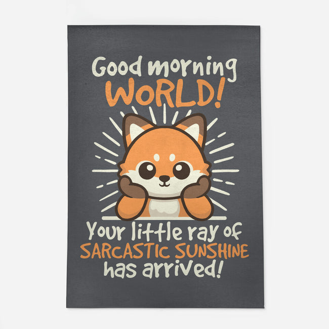 Fox Sarcastic Sunshine-None-Outdoor-Rug-NemiMakeit