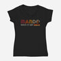 Mando Since 19BBY-Womens-V-Neck-Tee-DrMonekers