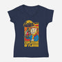 Apocalypse Soda-Womens-V-Neck-Tee-Studio Mootant