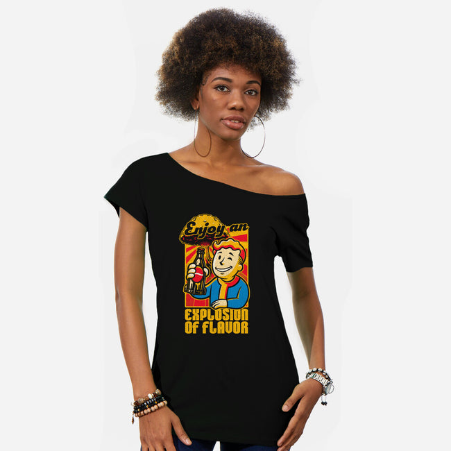 Apocalypse Soda-Womens-Off Shoulder-Tee-Studio Mootant