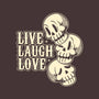 Live Laugh Love Skeleton-None-Beach-Towel-tobefonseca