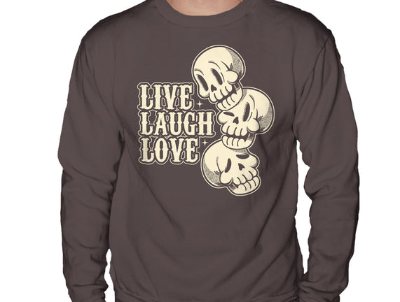 Live Laugh Love Skeleton