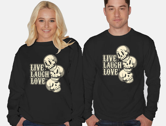 Live Laugh Love Skeleton