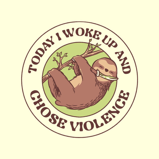 Woke Up And Chose Violence-None-Adjustable Tote-Bag-tobefonseca