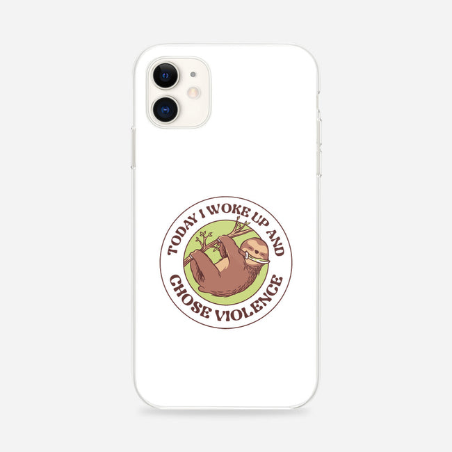 Woke Up And Chose Violence-iPhone-Snap-Phone Case-tobefonseca