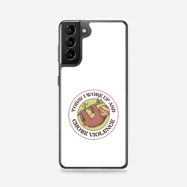 Woke Up And Chose Violence-Samsung-Snap-Phone Case-tobefonseca