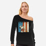 American Beagle-Womens-Off Shoulder-Sweatshirt-kg07