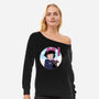 Everyone Sucks Except My Cat-Womens-Off Shoulder-Sweatshirt-GODZILLARGE