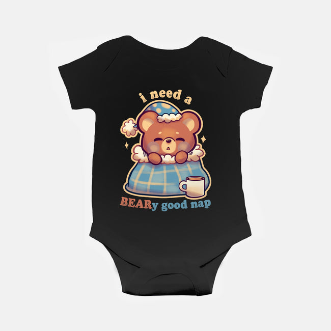 Beary Good Nap-Baby-Basic-Onesie-TechraNova