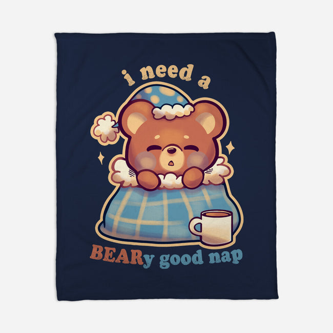 Beary Good Nap-None-Fleece-Blanket-TechraNova