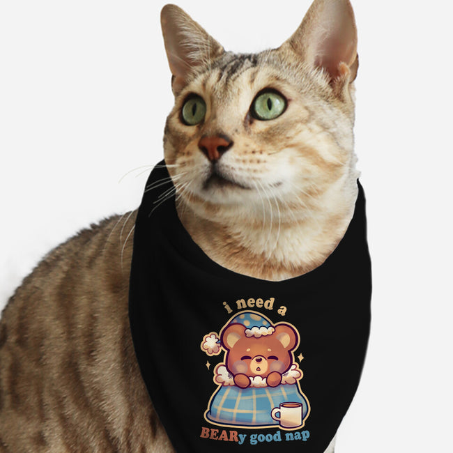 Beary Good Nap-Cat-Bandana-Pet Collar-TechraNova