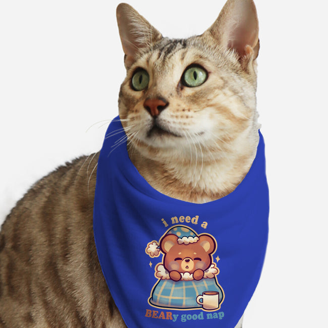 Beary Good Nap-Cat-Bandana-Pet Collar-TechraNova