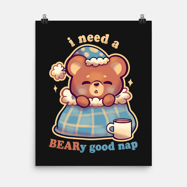 Beary Good Nap-None-Matte-Poster-TechraNova