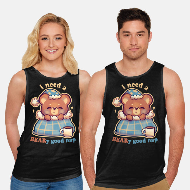 Beary Good Nap-Unisex-Basic-Tank-TechraNova