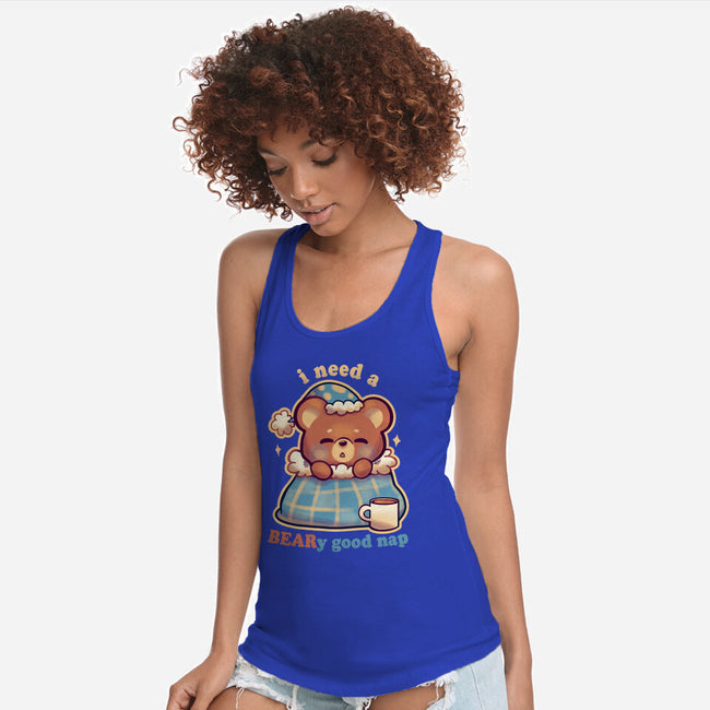 Beary Good Nap-Womens-Racerback-Tank-TechraNova