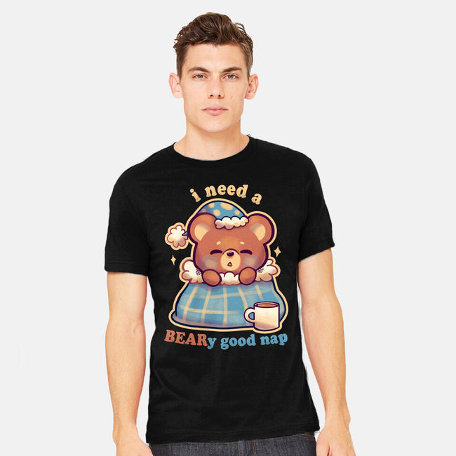 Beary Good Nap-Mens-Heavyweight-Tee-TechraNova