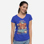 Beary Good Nap-Womens-V-Neck-Tee-TechraNova