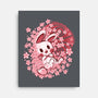 Spring Blossom Bunny-None-Stretched-Canvas-TechraNova