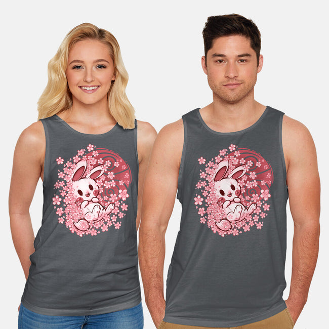 Spring Blossom Bunny-Unisex-Basic-Tank-TechraNova