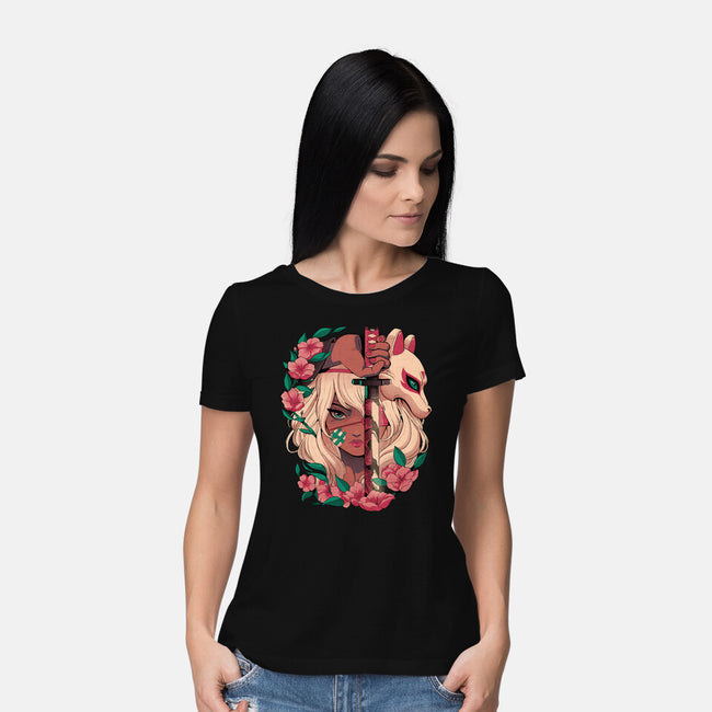 Sakura Blade-Womens-Basic-Tee-Bruno Mota