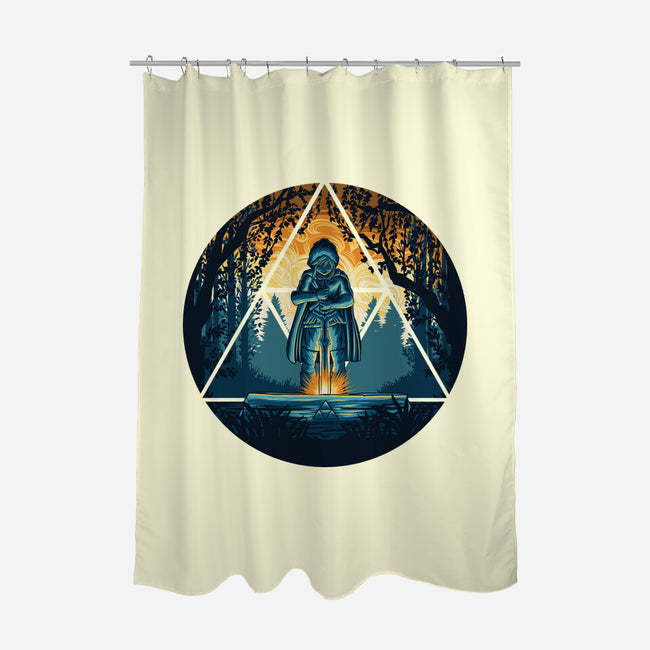 Sword In The Woods-None-Polyester-Shower Curtain-rmatix