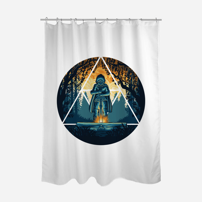 Sword In The Woods-None-Polyester-Shower Curtain-rmatix