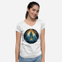 Sword In The Woods-Womens-V-Neck-Tee-rmatix