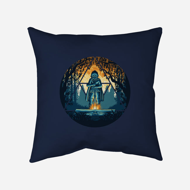 Sword In The Woods-None-Non-Removable Cover w Insert-Throw Pillow-rmatix