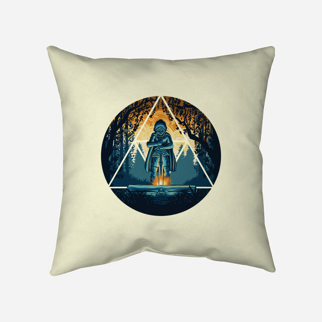 Sword In The Woods-None-Removable Cover-Throw Pillow-rmatix