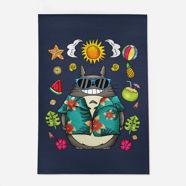 Tropical Totoro-None-Outdoor-Rug-JamesQJO