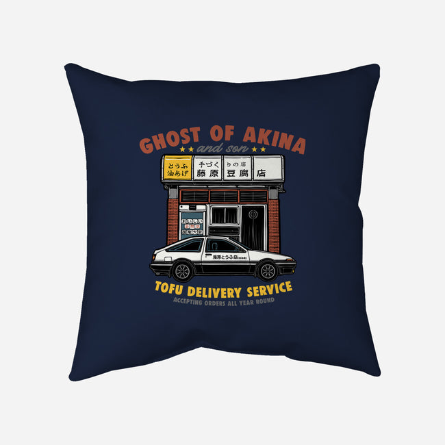 Ghost Of Akina-None-Removable Cover-Throw Pillow-glitchygorilla