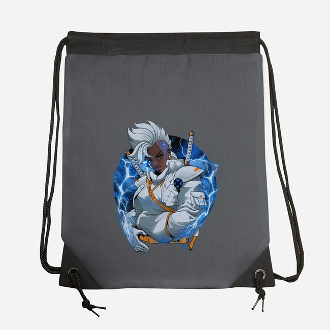 Thunderstorm Samurai-None-Drawstring-Bag-Bruno Mota