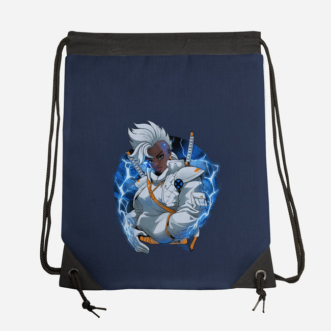 Thunderstorm Samurai-None-Drawstring-Bag-Bruno Mota