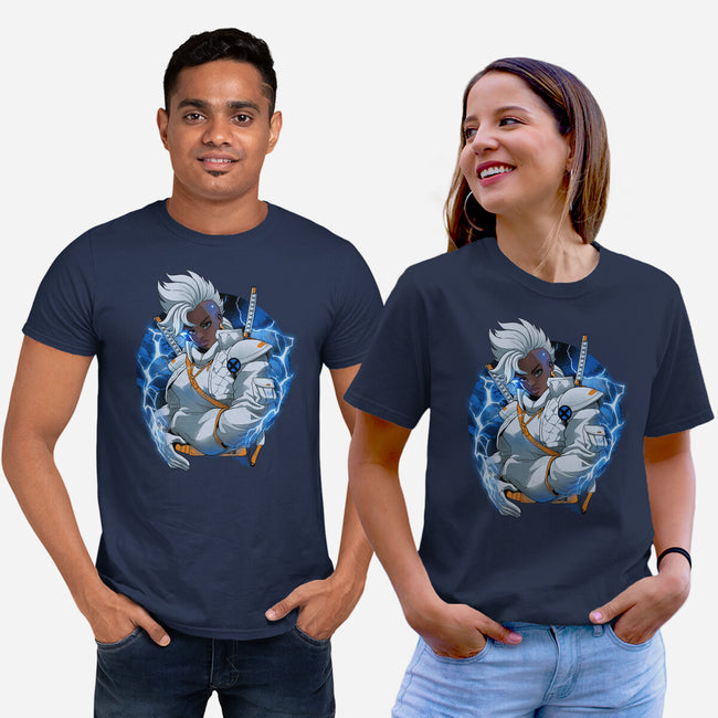 Thunderstorm Samurai-Unisex-Basic-Tee-Bruno Mota