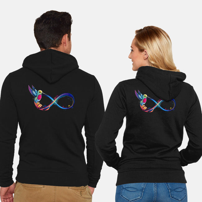 Infinity Bird-Unisex-Zip-Up-Sweatshirt-Vallina84