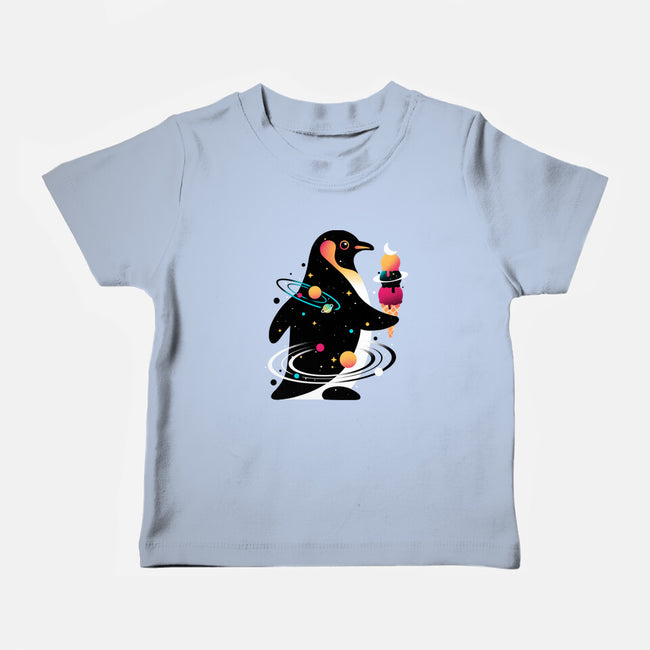 Space Penguin-Baby-Basic-Tee-NemiMakeit