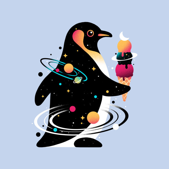 Space Penguin-None-Removable Cover-Throw Pillow-NemiMakeit