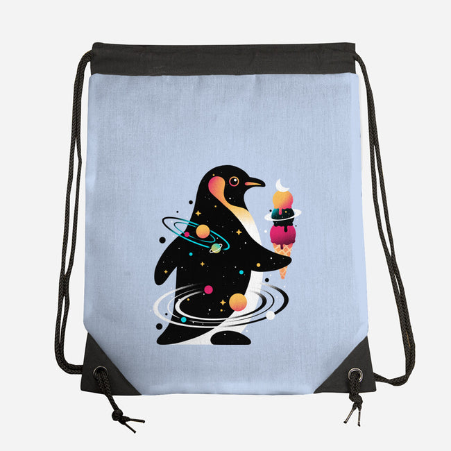 Space Penguin-None-Drawstring-Bag-NemiMakeit