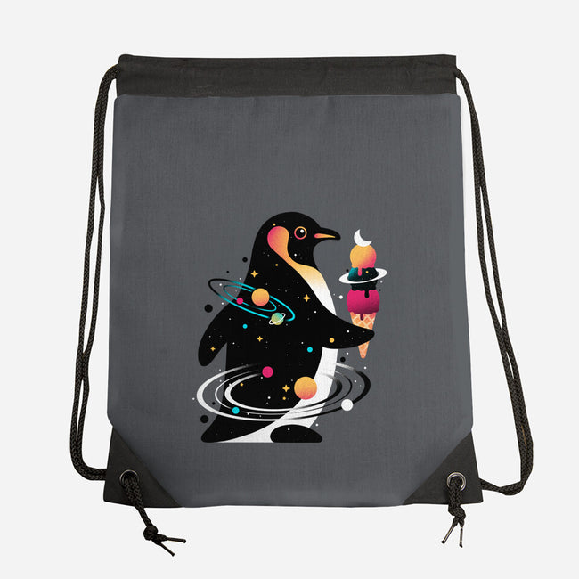 Space Penguin-None-Drawstring-Bag-NemiMakeit