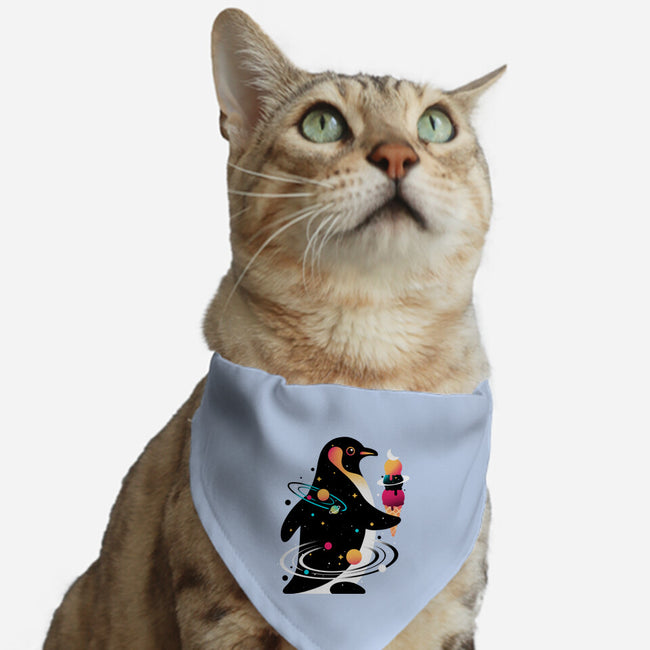 Space Penguin-Cat-Adjustable-Pet Collar-NemiMakeit
