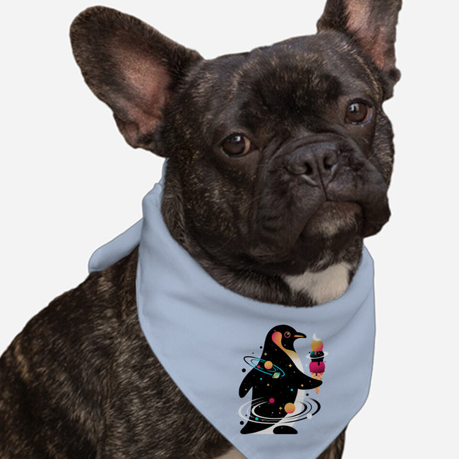 Space Penguin-Dog-Bandana-Pet Collar-NemiMakeit