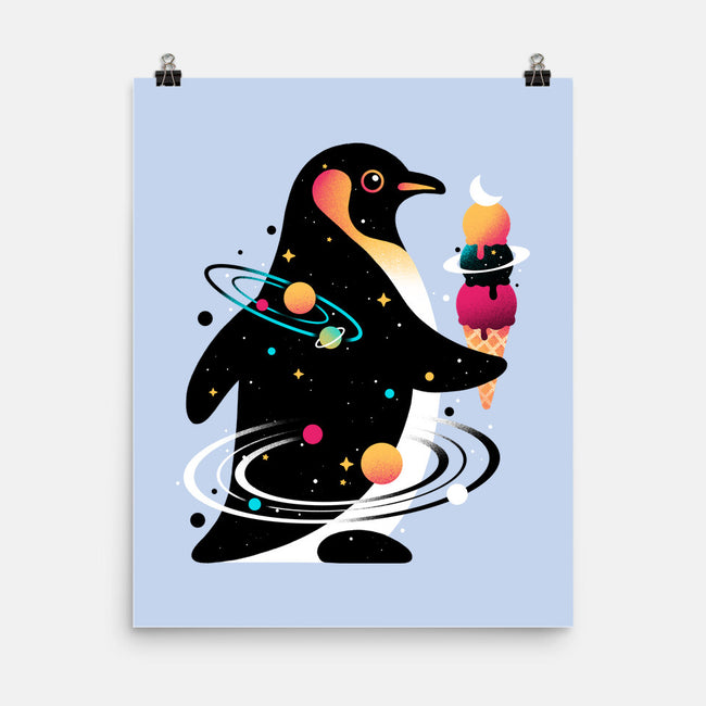 Space Penguin-None-Matte-Poster-NemiMakeit