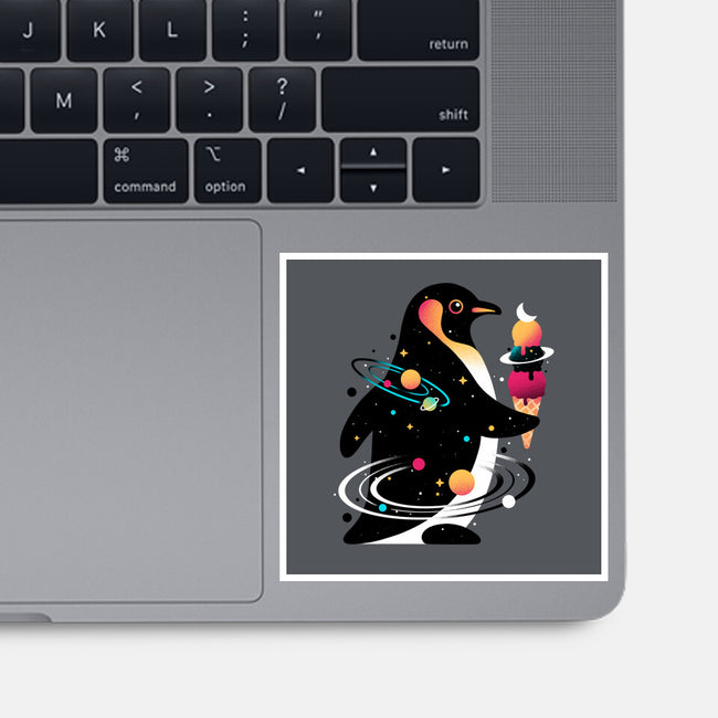 Space Penguin-None-Glossy-Sticker-NemiMakeit