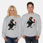 Space Penguin-Unisex-Crew Neck-Sweatshirt-NemiMakeit