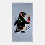 Space Penguin-None-Beach-Towel-NemiMakeit