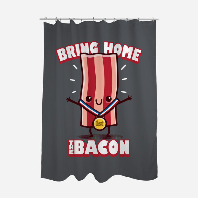 Bring Home The Bacon-None-Polyester-Shower Curtain-Boggs Nicolas