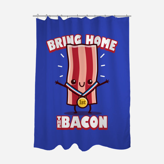 Bring Home The Bacon-None-Polyester-Shower Curtain-Boggs Nicolas