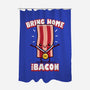 Bring Home The Bacon-None-Polyester-Shower Curtain-Boggs Nicolas